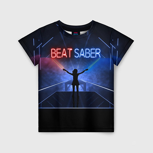 Детская футболка Beat Saber / 3D-принт – фото 1