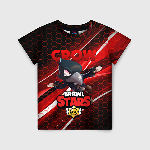 Детская футболка BRAWL STARS CROW / 3D-принт – фото 1