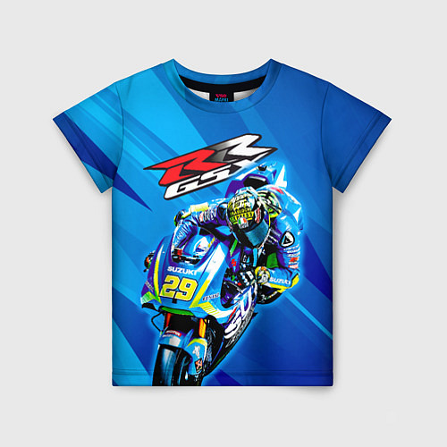 Детская футболка Suzuki MotoGP / 3D-принт – фото 1