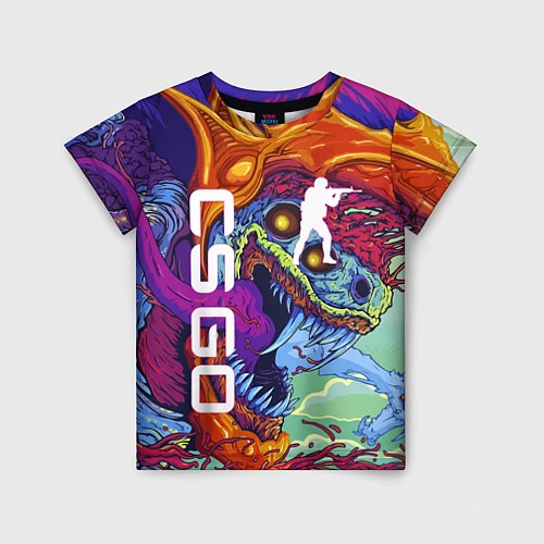 Детская футболка CS GO HYPERBEAST / 3D-принт – фото 1