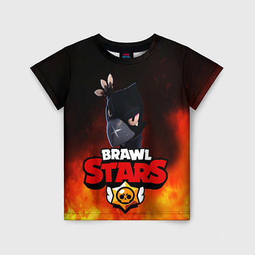 Детская футболка Brawl Stars - Crow / 3D-принт – фото 1