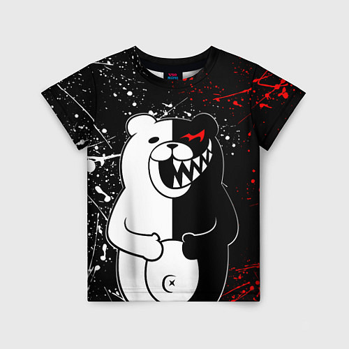 Детская футболка MONOKUMA / 3D-принт – фото 1