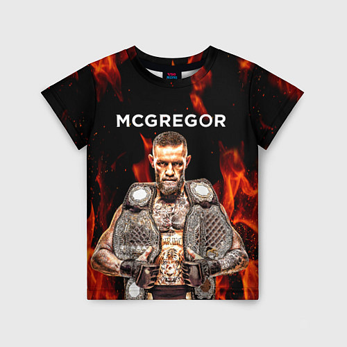 Детская футболка CONOR McGREGOR / 3D-принт – фото 1