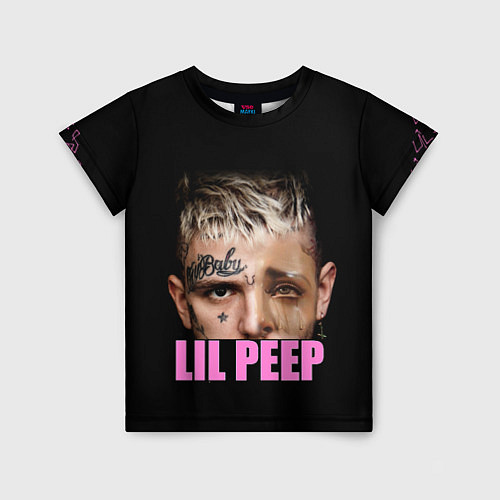 Детская футболка Lil Peep / 3D-принт – фото 1