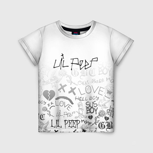 Детская футболка LIL PEEP / 3D-принт – фото 1