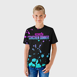 Футболка детская Chicken Dinner, цвет: 3D-принт — фото 2