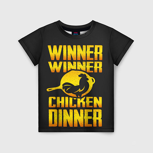 Детская футболка Winner Chicken Dinner / 3D-принт – фото 1