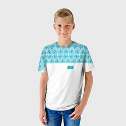 Футболка детская Казахстан Форма, цвет: 3D-принт — фото 2