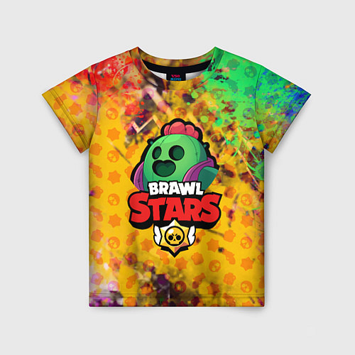Детская футболка BRAWL STARS:SPIKE / 3D-принт – фото 1