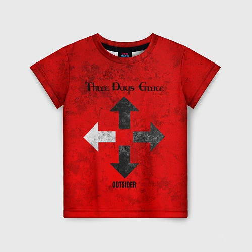 Детская футболка Three Days Grace / 3D-принт – фото 1