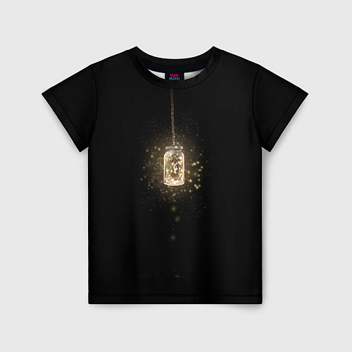 Детская футболка Банка со светлячками / 3D-принт – фото 1