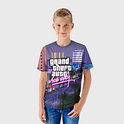 Футболка детская Grand Theft Auto Vice City, цвет: 3D-принт — фото 2