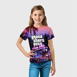 Футболка детская Grand Theft Auto Vice City, цвет: 3D-принт — фото 2