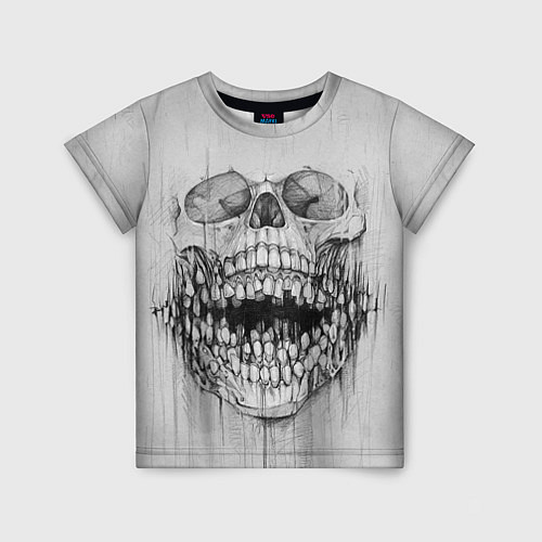 Детская футболка Dentist skull / 3D-принт – фото 1