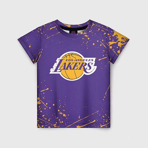 Детская футболка LA LAKERS / 3D-принт – фото 1