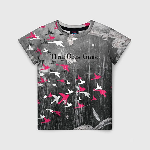 Детская футболка Three Days Grace art / 3D-принт – фото 1