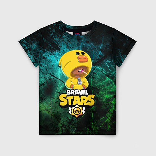 Детская футболка Brawl Stars Leon Selly / 3D-принт – фото 1