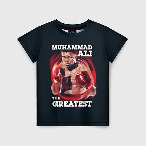 Детская футболка Muhammad Ali / 3D-принт – фото 1