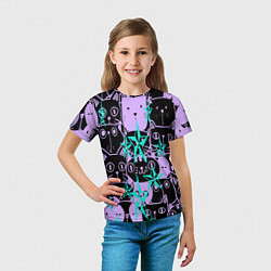 Футболка детская КИСЫ, цвет: 3D-принт — фото 2