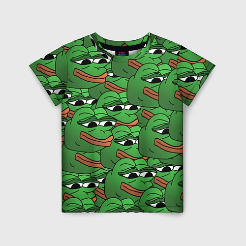 Детская футболка Pepe The Frog / 3D-принт – фото 1