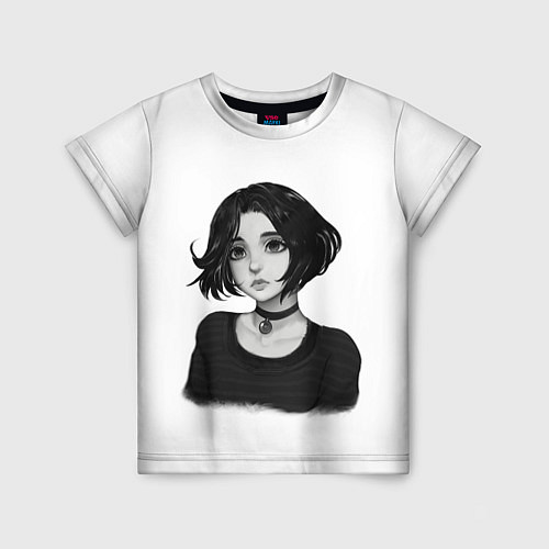 Детская футболка Девушка Думер / 3D-принт – фото 1
