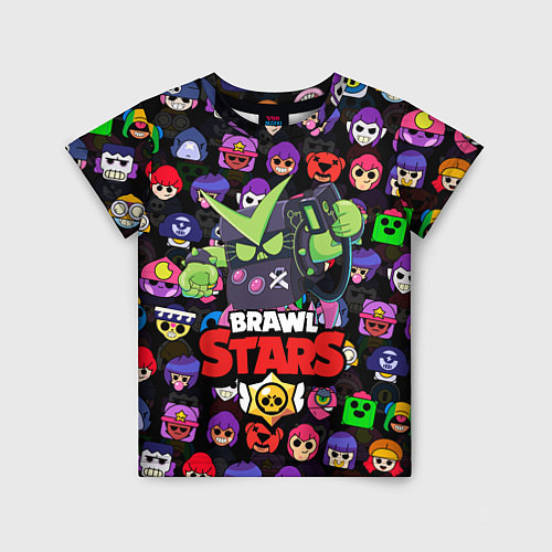 Детская футболка BRAWL STARS VIRUS 8-BIT / 3D-принт – фото 1