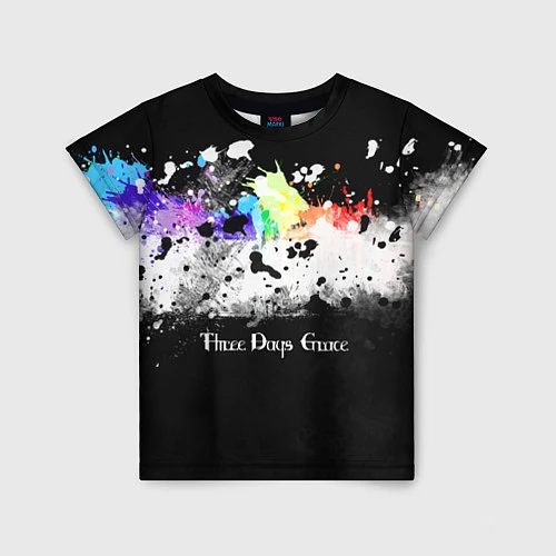 Детская футболка THREE DAYS GRACE / 3D-принт – фото 1