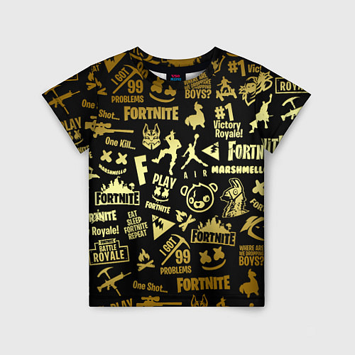 Детская футболка FORTNITE / 3D-принт – фото 1