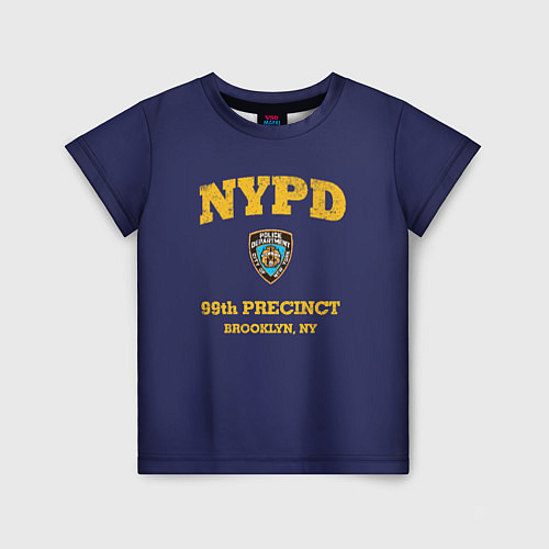 Детская футболка Бруклин 9-9 департамент NYPD / 3D-принт – фото 1