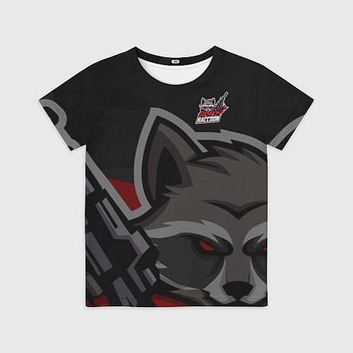 Детская футболка Форма Bad Raccoon / 3D-принт – фото 1