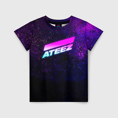 Детская футболка ATEEZ neon / 3D-принт – фото 1