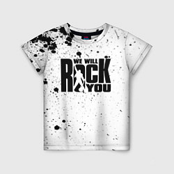 Футболка детская Queen - We Will Rock You, цвет: 3D-принт
