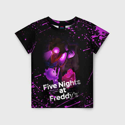 Детская футболка FIVE NIGHTS AT FREDDYS / 3D-принт – фото 1