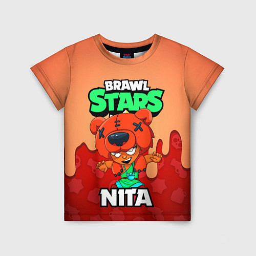 Детская футболка BRAWL STARS NITA / 3D-принт – фото 1