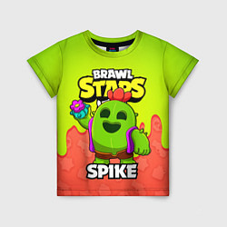 Футболка детская BRAWL STARS SPIKE, цвет: 3D-принт