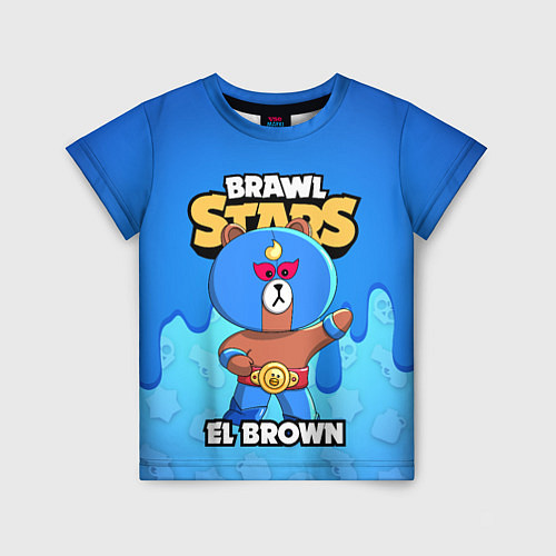 Детская футболка BRAWL STARS EL BROWN / 3D-принт – фото 1