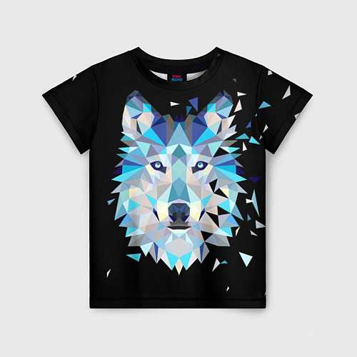 Детская футболка Волк / 3D-принт – фото 1