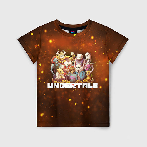 Детская футболка UNDERTALE / 3D-принт – фото 1
