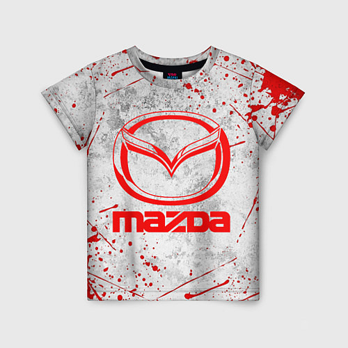 Детская футболка MAZDA RED LOGO / 3D-принт – фото 1
