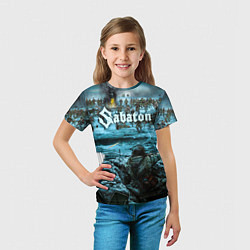 Футболка детская Sabaton, цвет: 3D-принт — фото 2