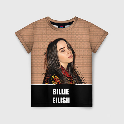 Детская футболка Billie Eilish / 3D-принт – фото 1