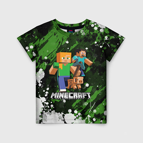 Детская футболка Minecraft Майнкрафт / 3D-принт – фото 1