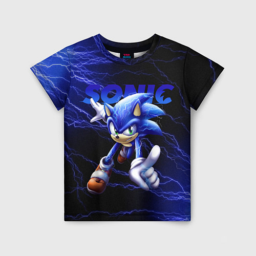Детская футболка SONIC / 3D-принт – фото 1