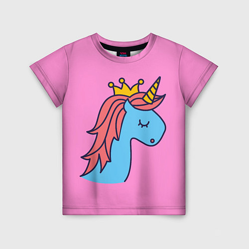 Детская футболка Принцесса единорогов / 3D-принт – фото 1