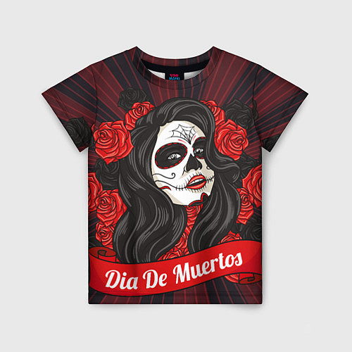 Детская футболка Dia de Muertos / 3D-принт – фото 1