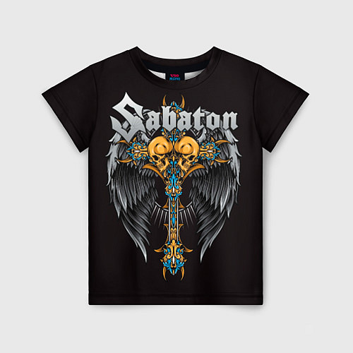 Детская футболка SABATON / 3D-принт – фото 1