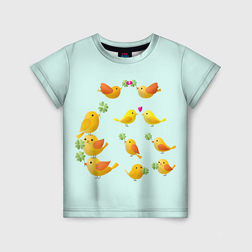 Детская футболка Птицы / 3D-принт – фото 1