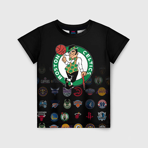 Детская футболка Boston Celtics 1 / 3D-принт – фото 1
