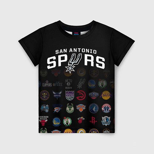 Детская футболка San Antonio Spurs 2 / 3D-принт – фото 1