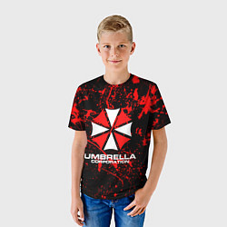 Футболка детская Umbrella Corporation, цвет: 3D-принт — фото 2